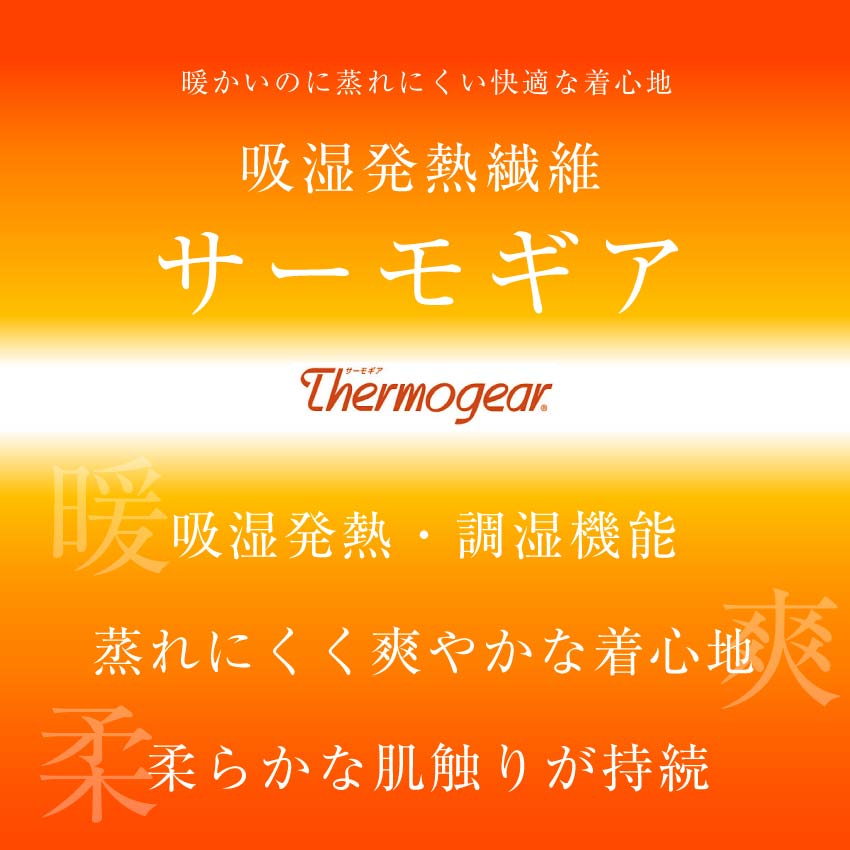 △もちジョイ V首長袖シャツ 細微厚地〔男性〕