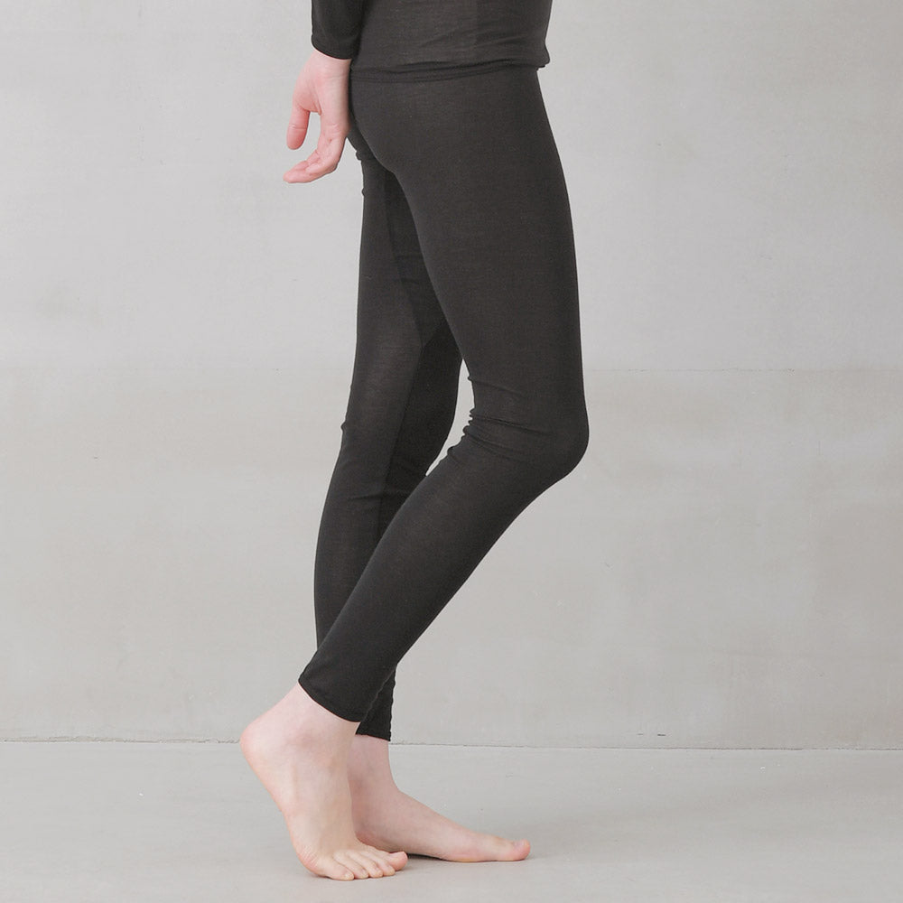 紡衣 レギンス <なめらか>綿100