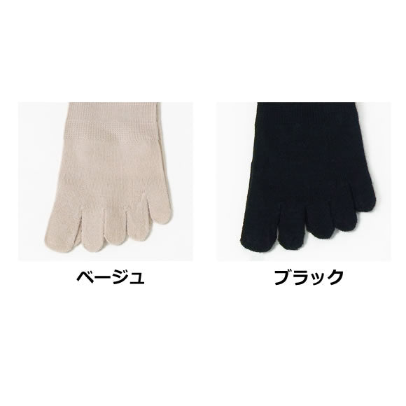 Country さらさらしっとりシルク5本指ソックス(21-26.5cm)