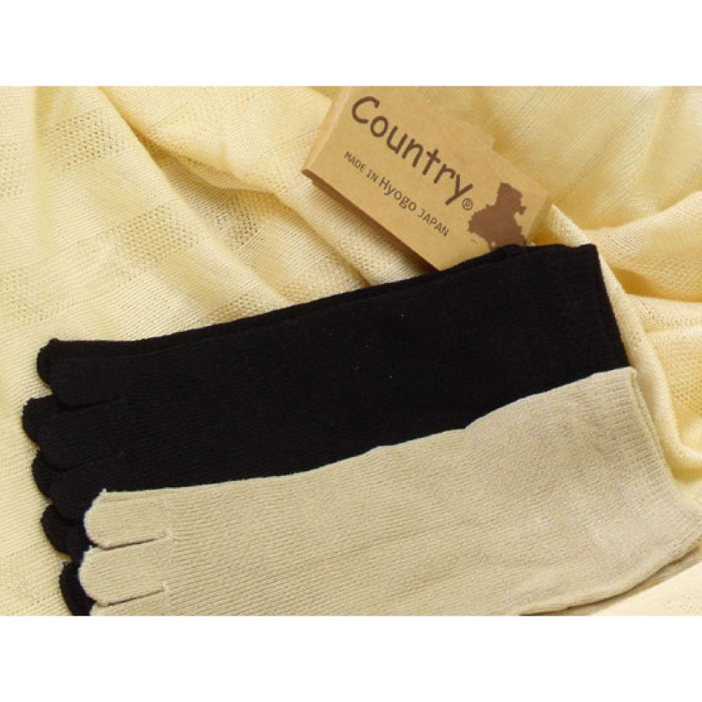 Country シルクスニーカー丈5本指ソックス(22-25cm)