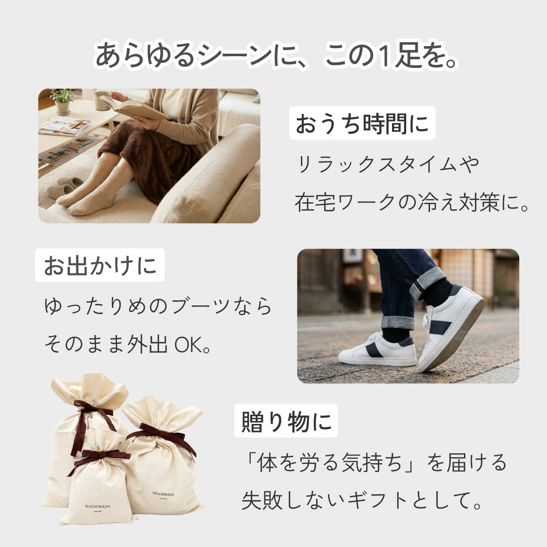 ポカポカソックス 日本製 冷え取り発熱ソックス 裏起毛であったか靴下