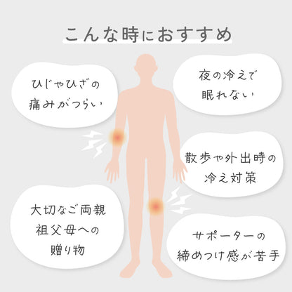 【予約品】 らく温サポーター 光電子 シルク [ひじ ひざ]