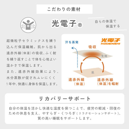 【予約品】 らく温サポーター 光電子 シルク [ひじ ひざ]