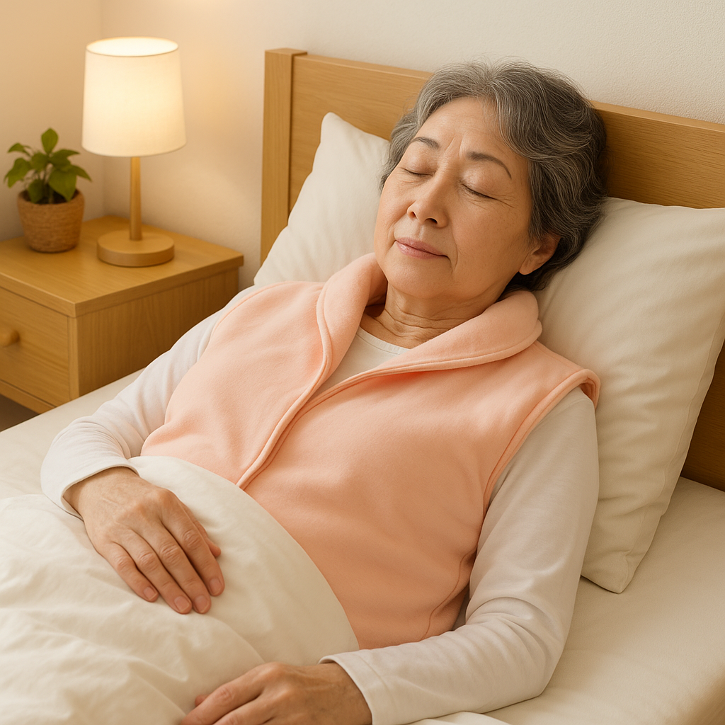[敬老の日ギフト]襟付き安眠ベスト2枚セット