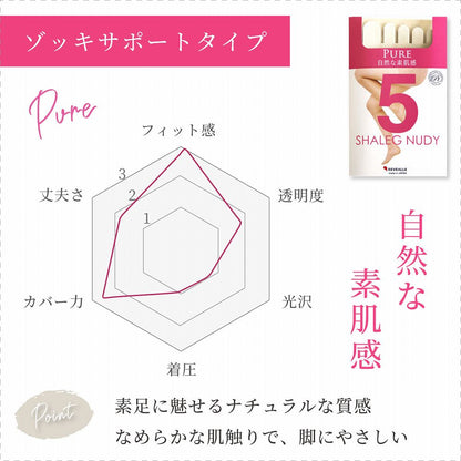 レヴアル 5本指パンティストッキング PURE〔女性〕