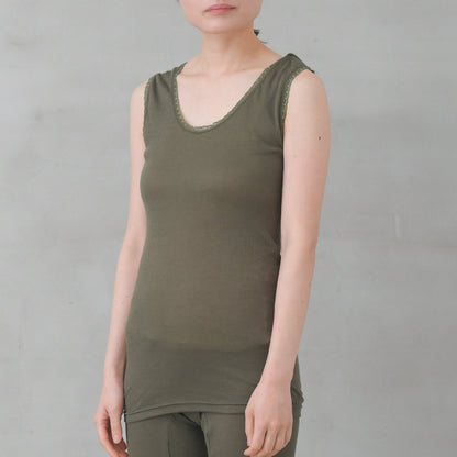 紡衣  綿100% タンクトップインナー ＜ふんわり＞