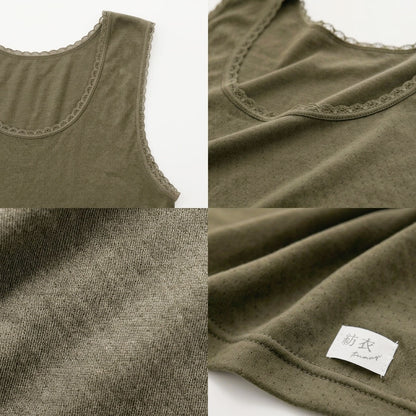 紡衣  綿100% タンクトップインナー ＜ふんわり＞